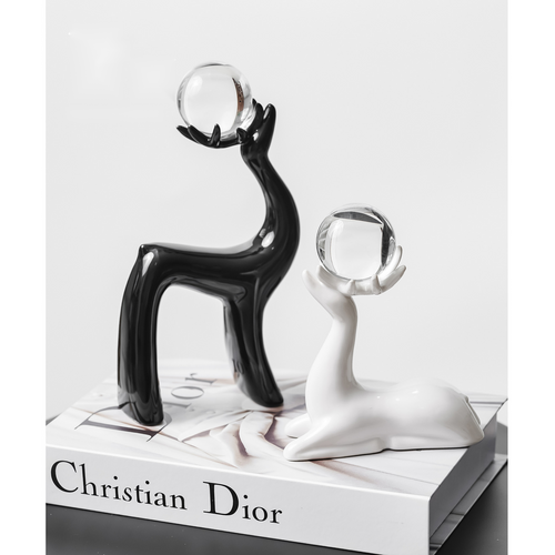 Crystal Deer Decor Set