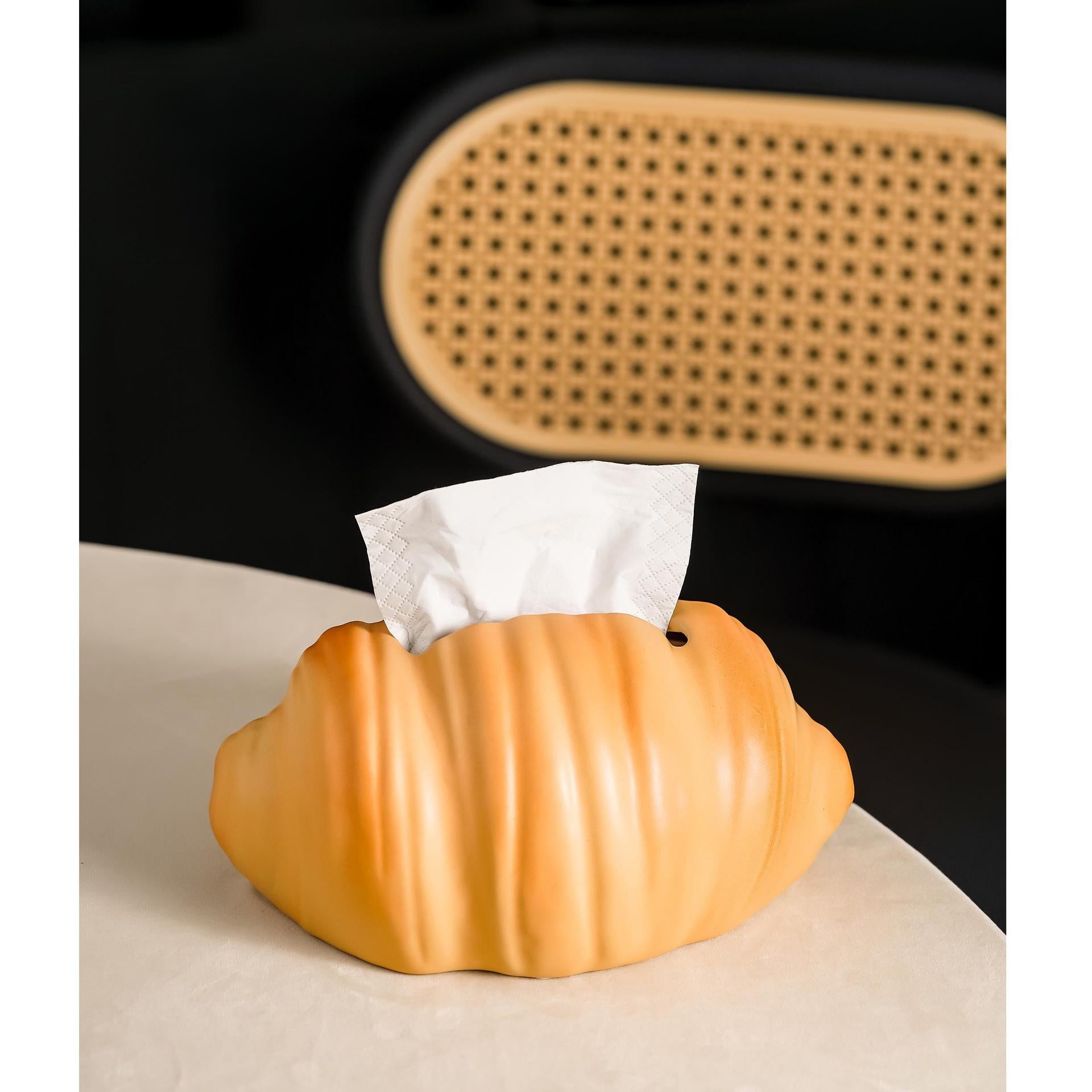 Croissant Ceramic Tissue Box