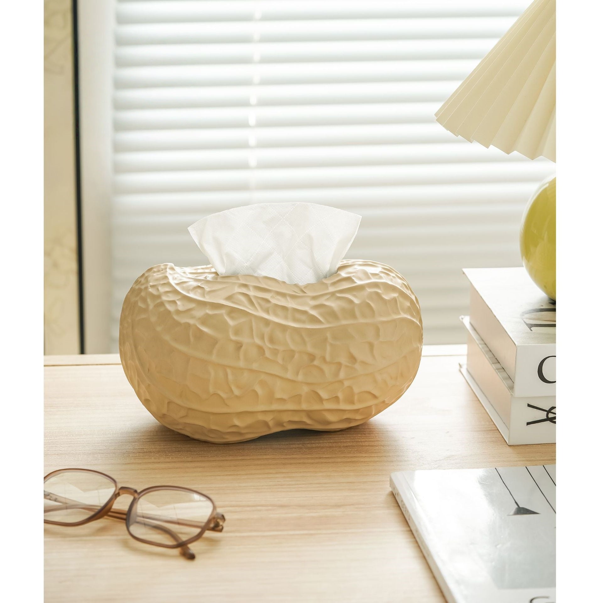 Peanut Ceramic Tissue Box