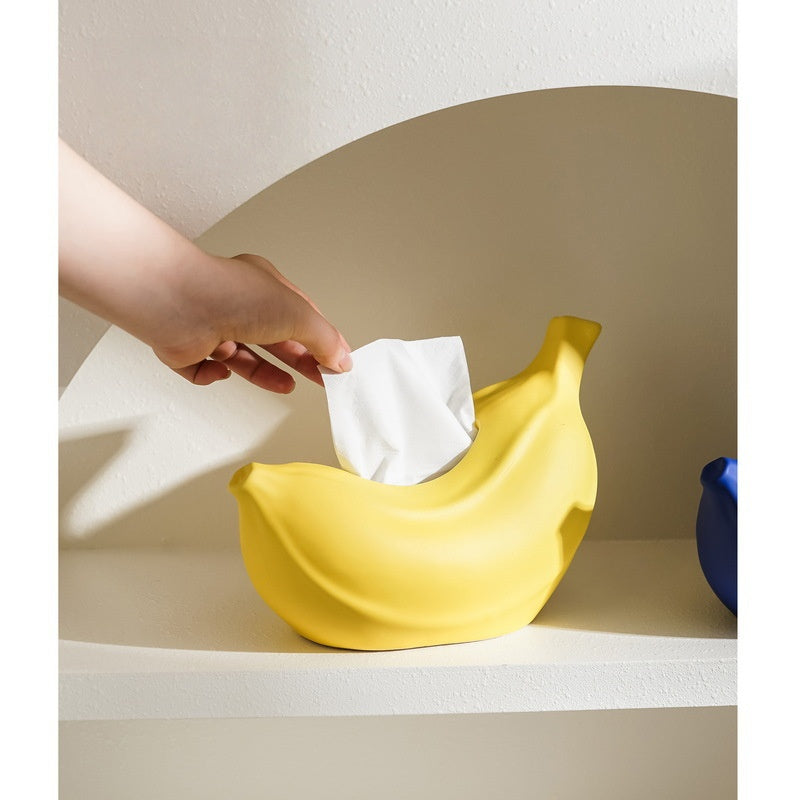 Banana Ceramic Tissue Box