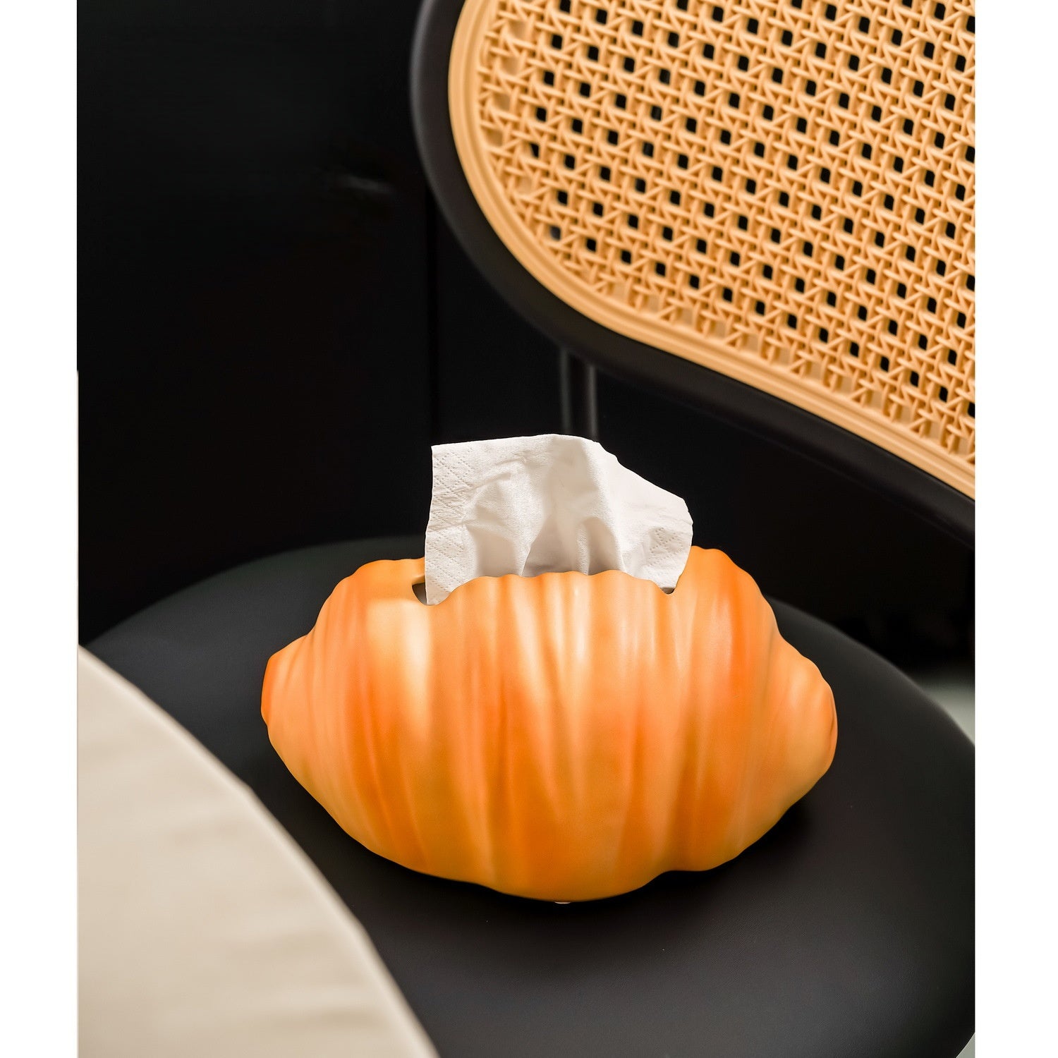 Croissant Ceramic Tissue Box