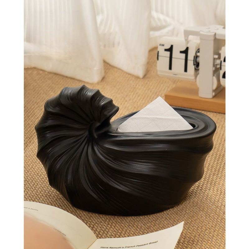 Shell Ceramic Tissue Box