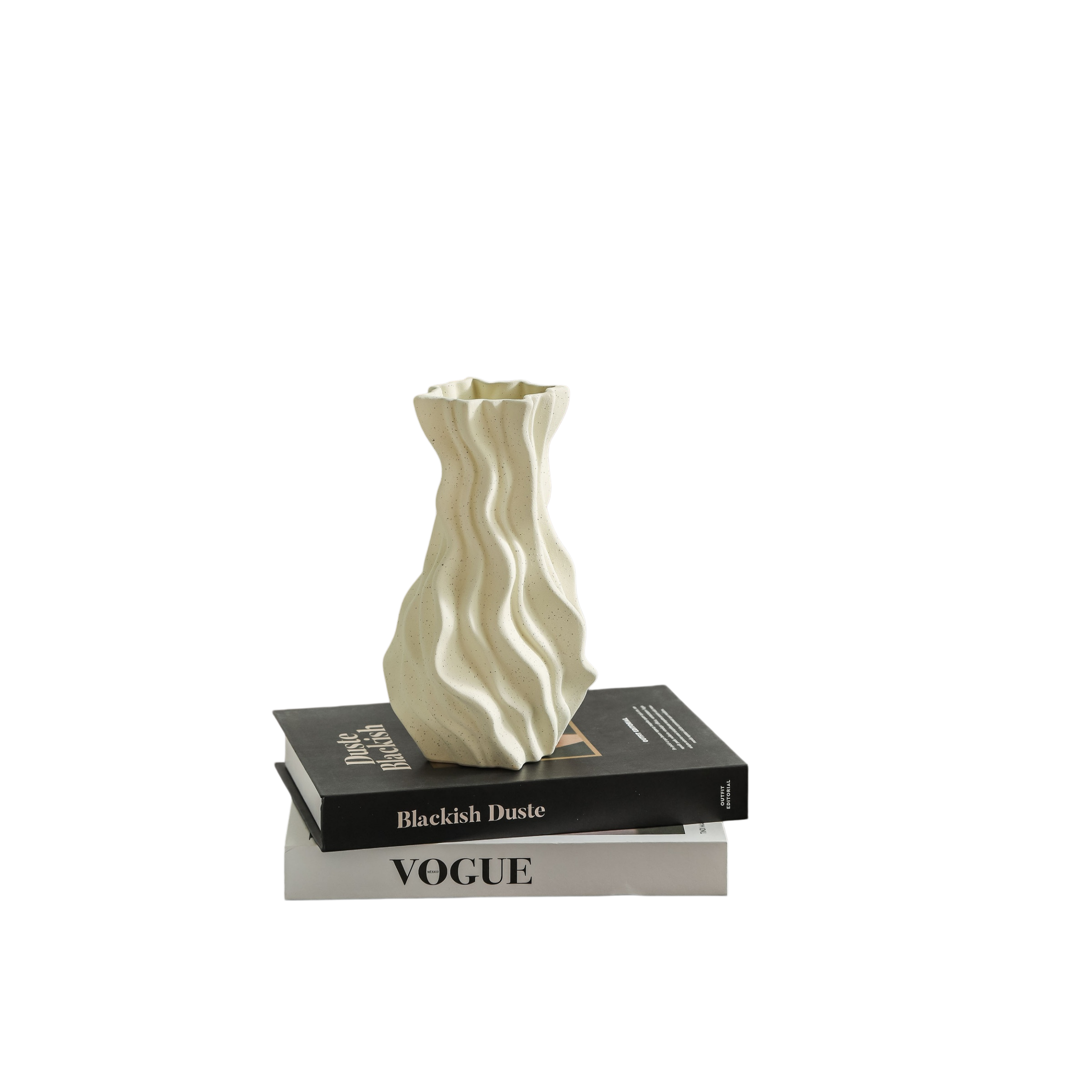 Pleated Ceramic Vase