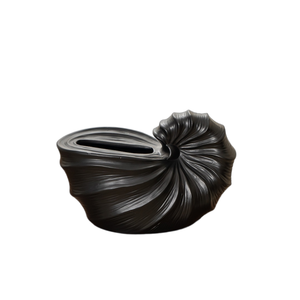 Shell Ceramic Tissue Box