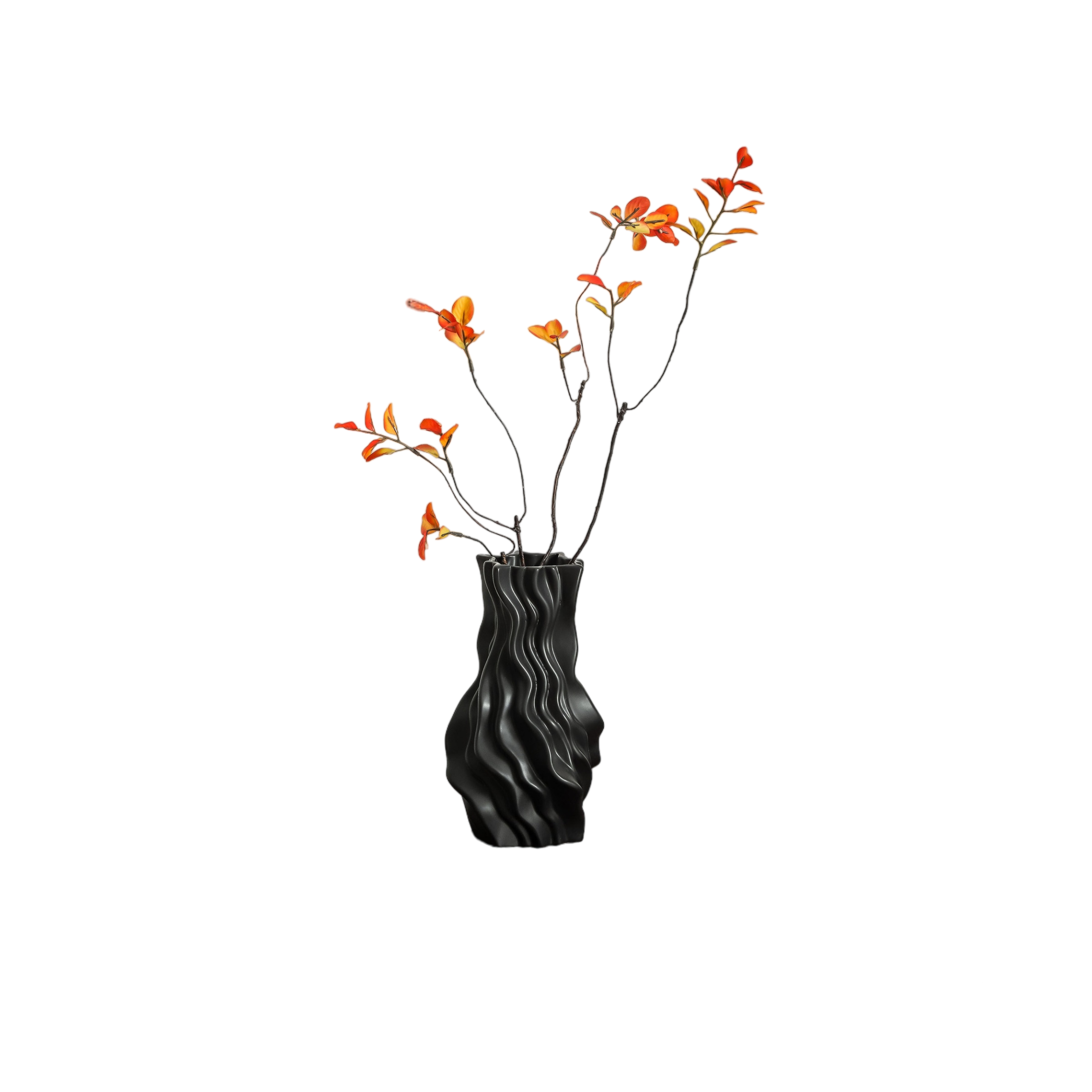 Pleated Ceramic Vase